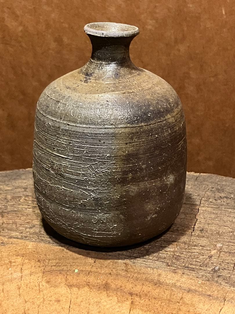 一輪挿し　花入　徳利　備前　登窯　作家一点もの