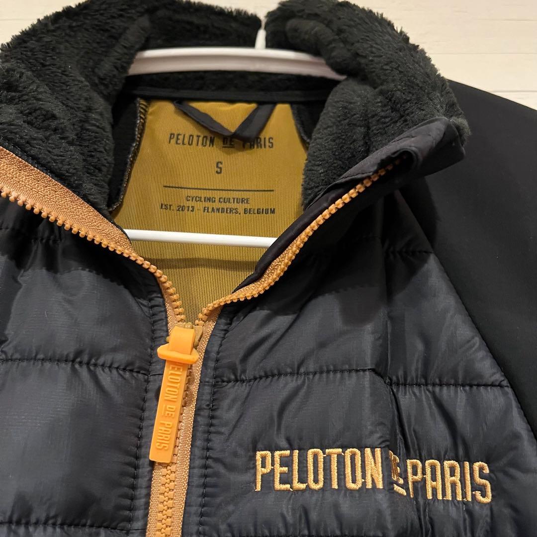 値下PELOTON DE PARIS サイクルジャケット S ブラック/オレンジ