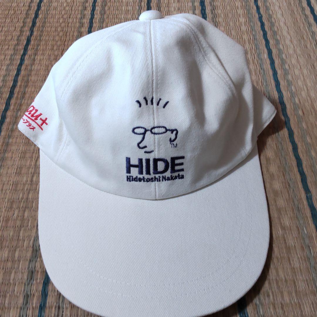 オープラス中田英寿・刺繍ロゴ入りキャップ・新品未使用