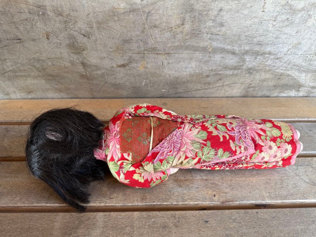 【O-2055】日本人形 市松人形 女の子 昭和レトロ 呪物