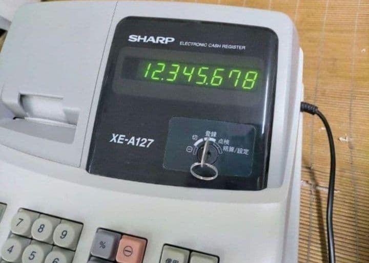 シャープレジスター　XE-A127　簡単便利特殊　送料込　357199