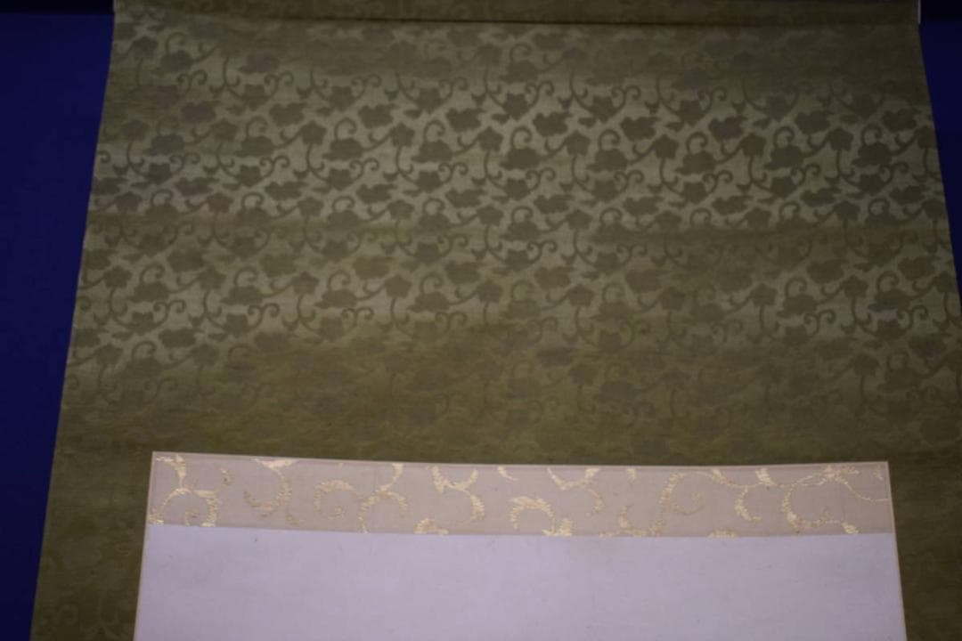 真作/岸駒の長男/佐伯岸岱/雲龍図/杉題箱付/布袋屋掛軸HJ-359