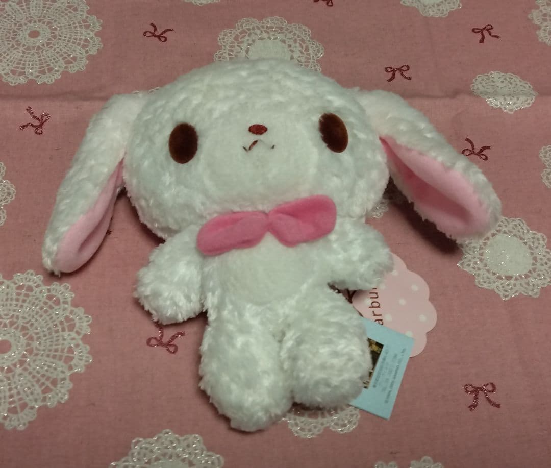 シュガーバニーズ　ぬいぐるみ　S　しろうさ　※タグ付き　当時物
