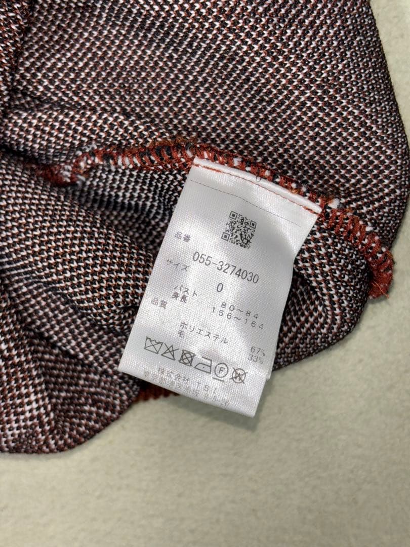 （超美品）パーリーゲイツ 、マルチチェック柄、ニット、セットアップ、サイズ0