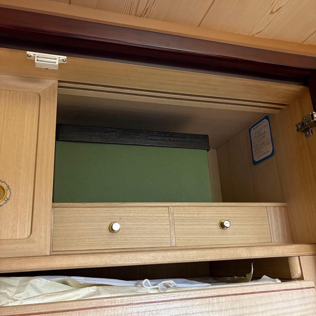 府中家具　木製　箪笥　タンス 引き出し付き　着物収納　アンティーク家具