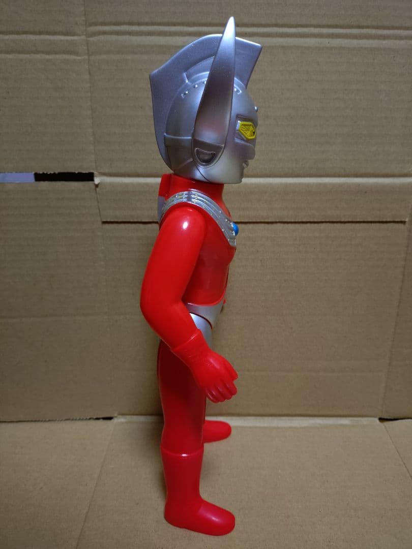 ブルマァク 復刻 マスク取れウルトラマンタロウ(シルバー) &大 セット ソフビ