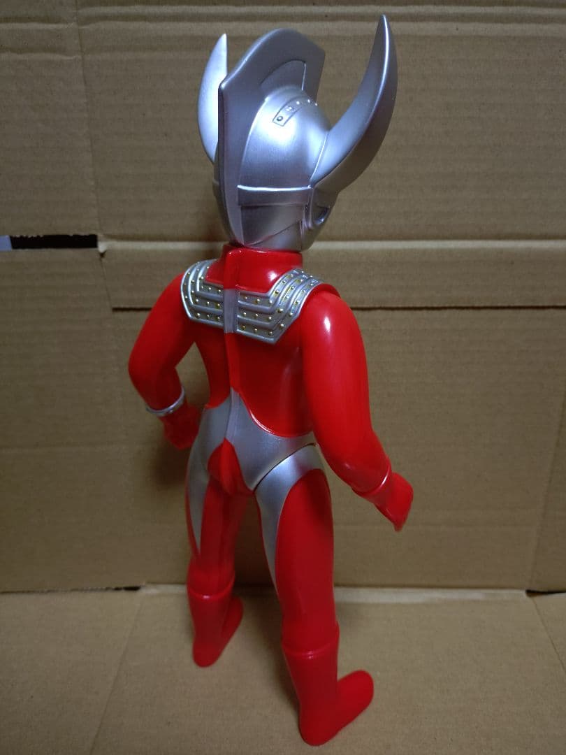 ブルマァク 復刻 マスク取れウルトラマンタロウ(シルバー) &大 セット ソフビ