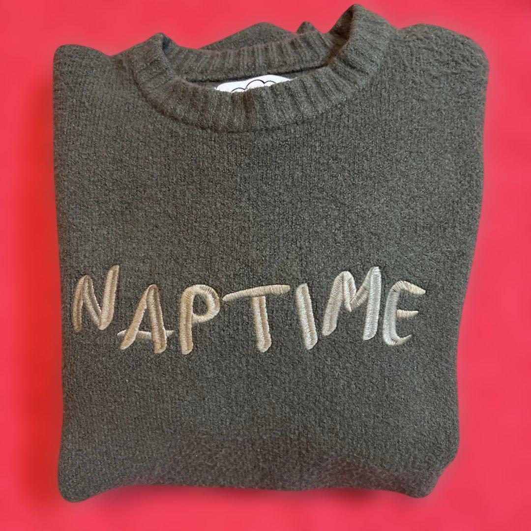 ナップタイム　naptime. Nissy ニット　プルオーバー　カーキ