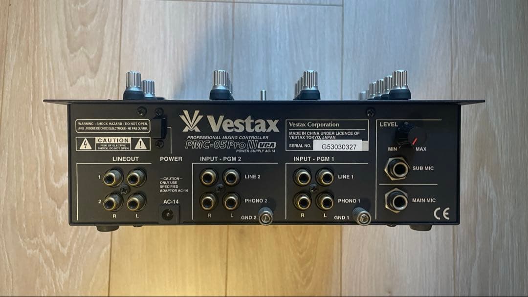 【音出確認済／純正AC付】VESTAX PMC-005 PRO III VCA