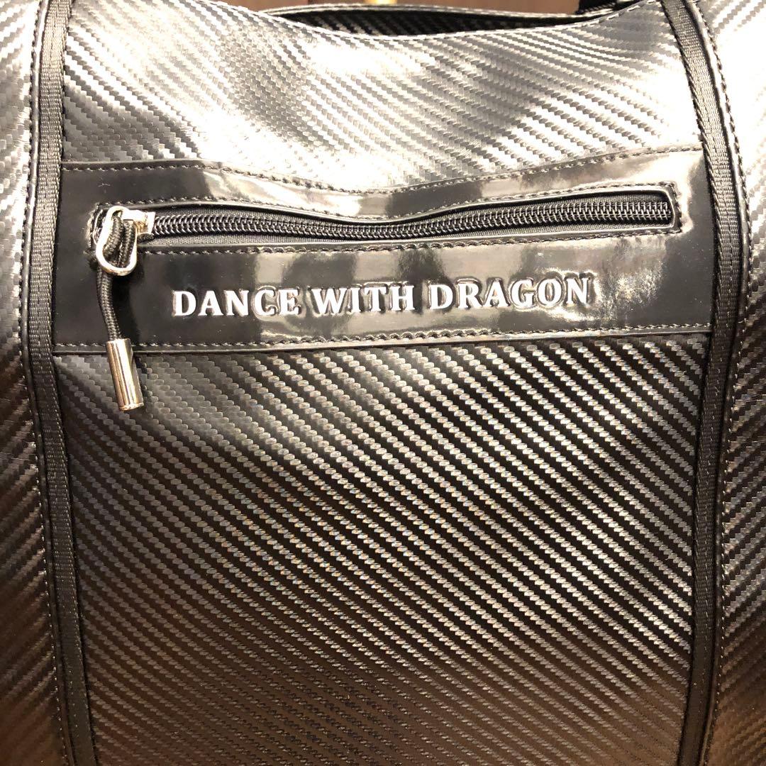 【新品】ダンスウィズドラゴン D3-320010 カーボンレザートートバッグ 黒