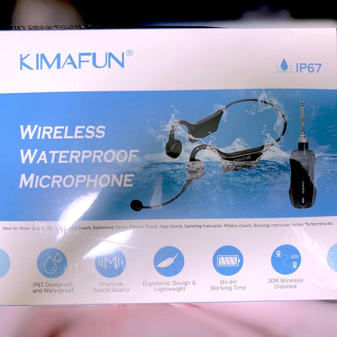 新品⭐️KIMAFUN 完全防水ワイヤレスマイク 2人用 KM-GWP92