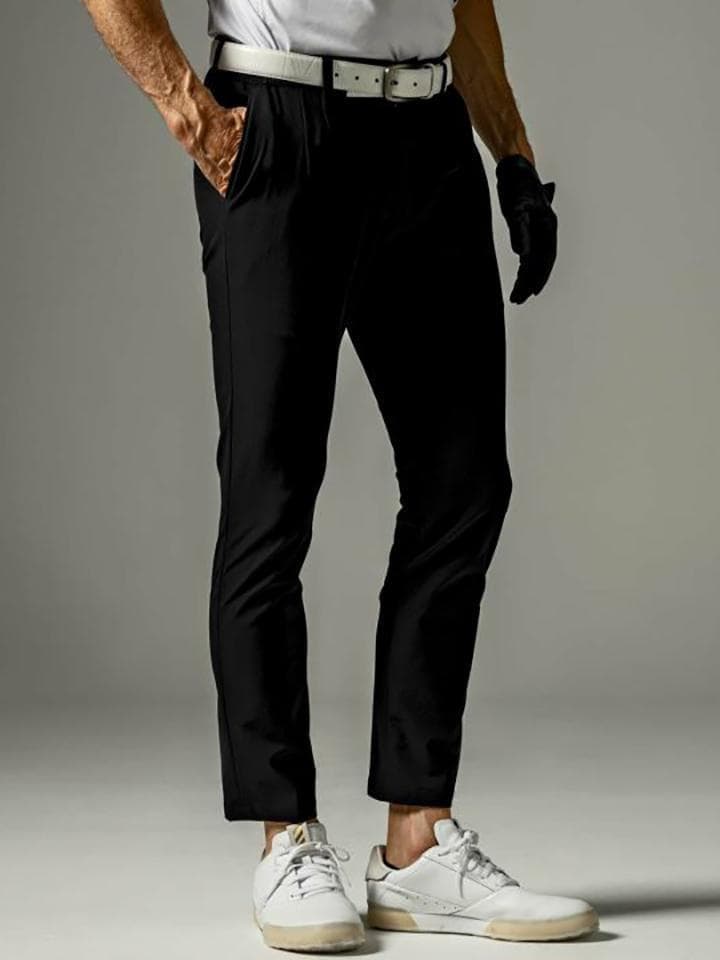 LUXEAKMPLUS 新品 ゴルフ サイドロゴ ストレッチ ロング パンツ