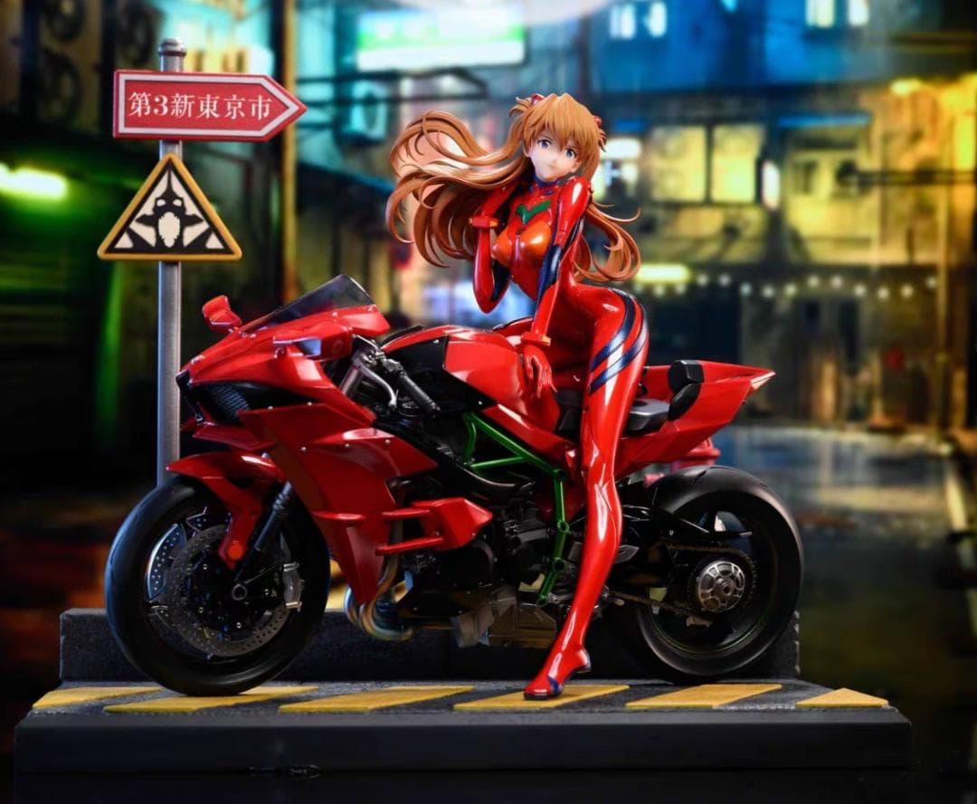 新世纪エヴァンゲリオン アスカ・ラングレー 樹脂 彫刻フィギュア 海外限定