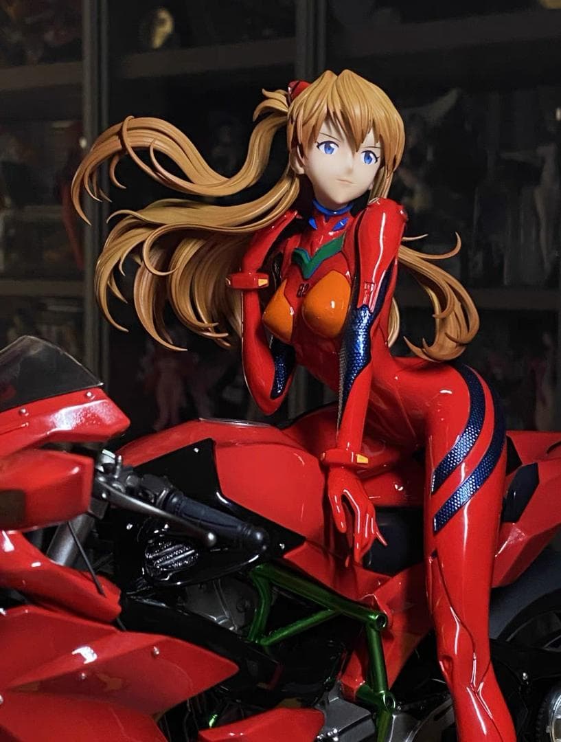 新世纪エヴァンゲリオン アスカ・ラングレー 樹脂 彫刻フィギュア 海外限定