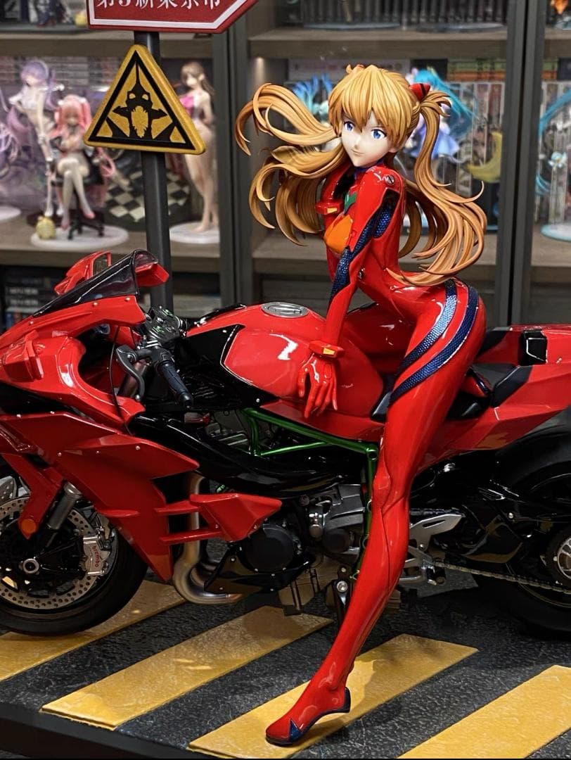 新世纪エヴァンゲリオン アスカ・ラングレー 樹脂 彫刻フィギュア 海外限定