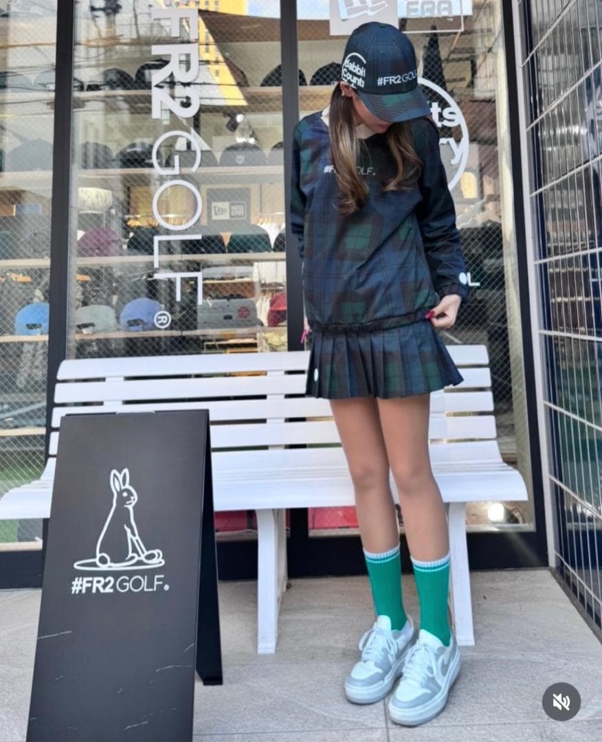 極美品 FR2GOLF ブラックウォッチカラー スニード ユニセックス