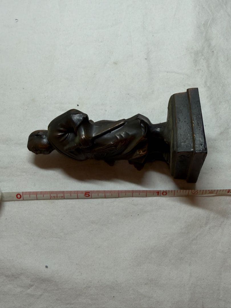 西郷隆盛像 置物 昭和レトロ 火縄銃 モデルガン 置物