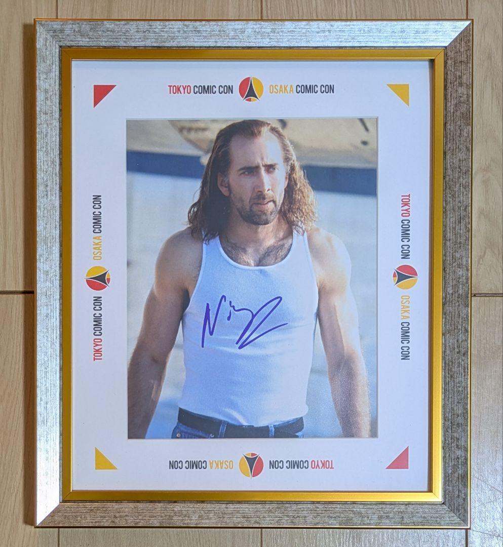 東京コミコン2025　額付き　ニコラス・ケイジ直筆サイン入りポートレート