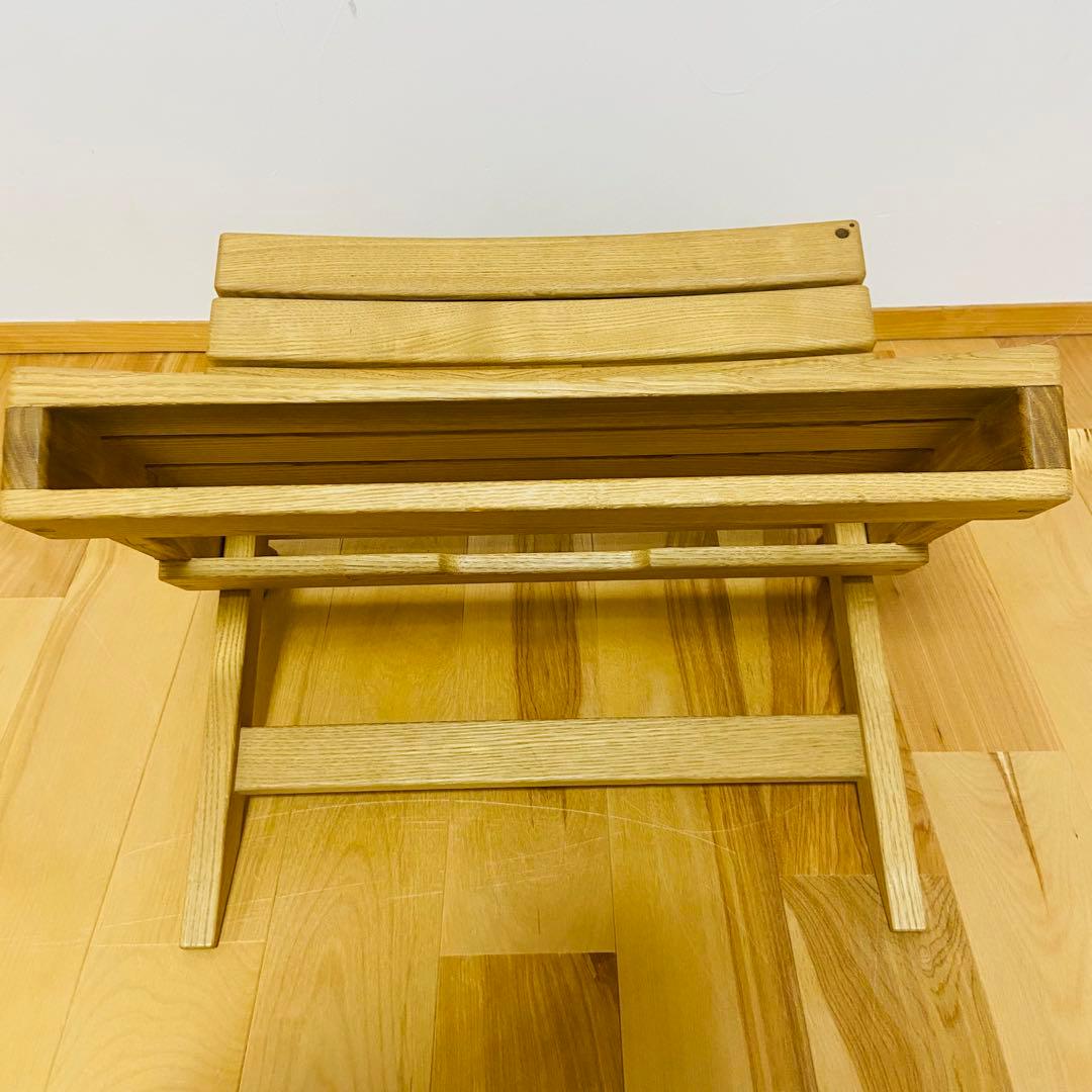 URIS あぐらチェア アウトドア木製ローチェア 2way 美品