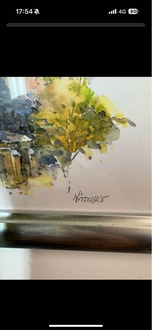 絵画 城の絵　風景画