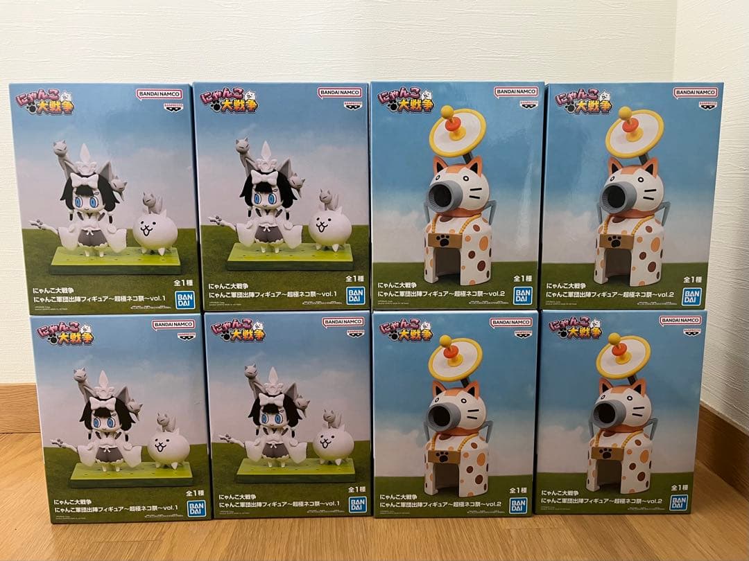 未開封8点　にゃんこ大戦争　フィギュアセット　にゃんこ城　にゃんこ軍団出陣