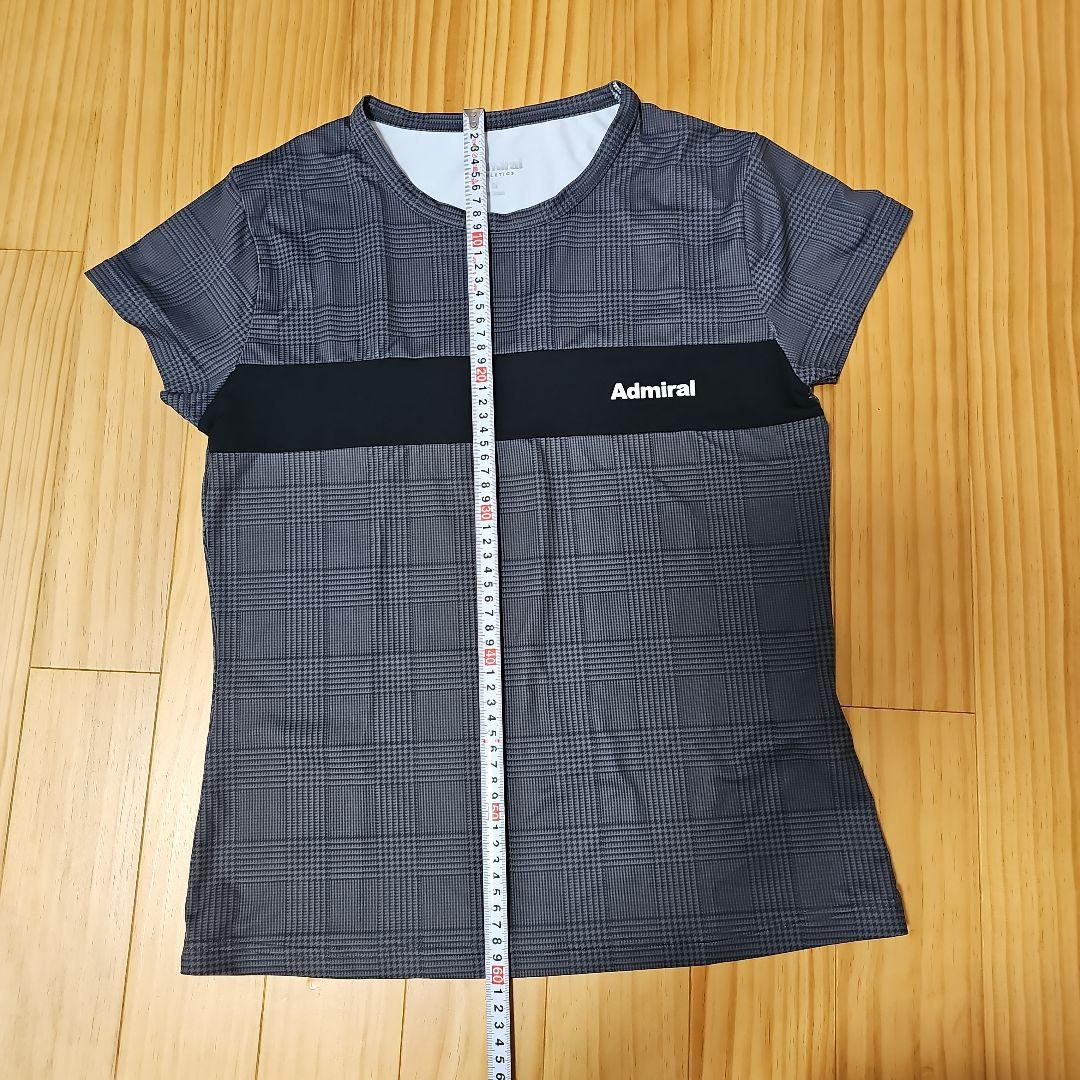 Admiral テニスウェア Mサイズ グレー・チェック柄