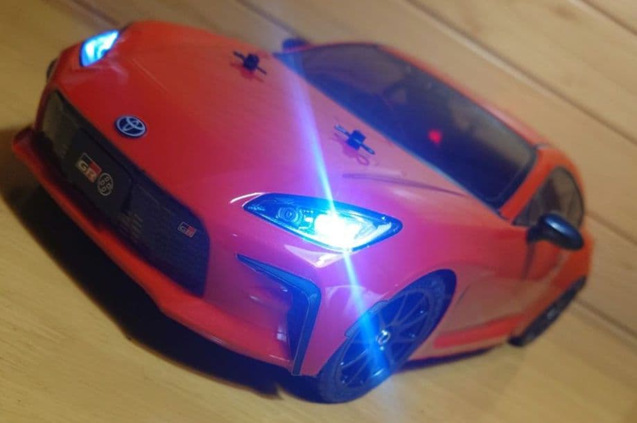 田宮模型 GR86(LEDライト付)＆プロポ＆バッテリー充電器セット　未走行品