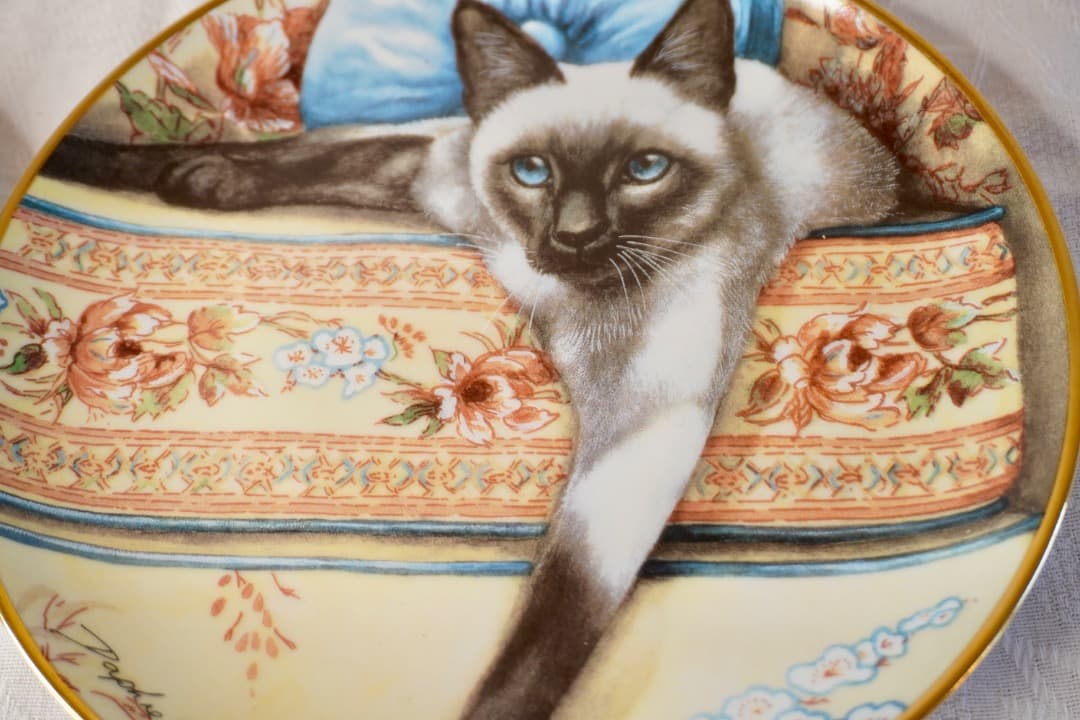 Franklin Mint 猫 絵皿 2枚セット コレクションプレート