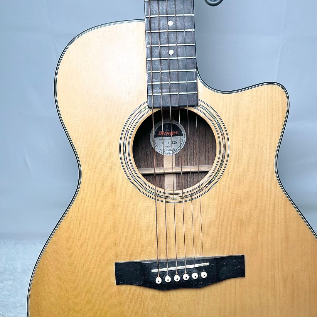 【良品】MORRIS モーリス S-40 アコースティックギター