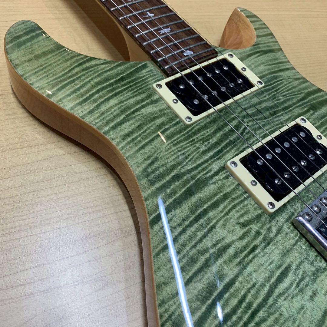 極美品 激杢 PRS custom24 SE グリーン ソフトケース付き
