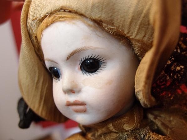 値下アンティーク オートマタ オルゴール BRU ビスクドール からくりジャンク