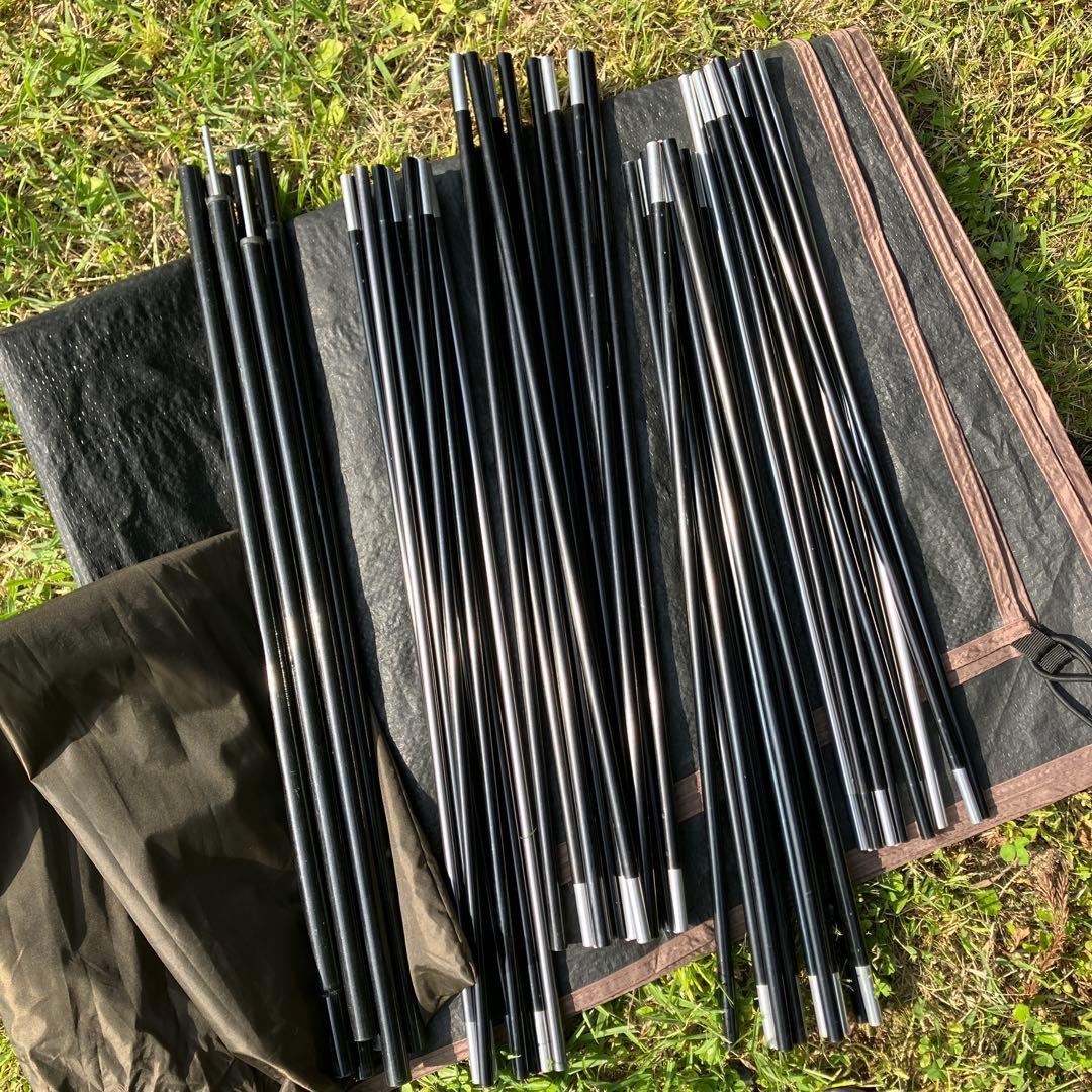 Hilanders アルミフレーム2ルームテント　スタートパッケージ　ブラウン