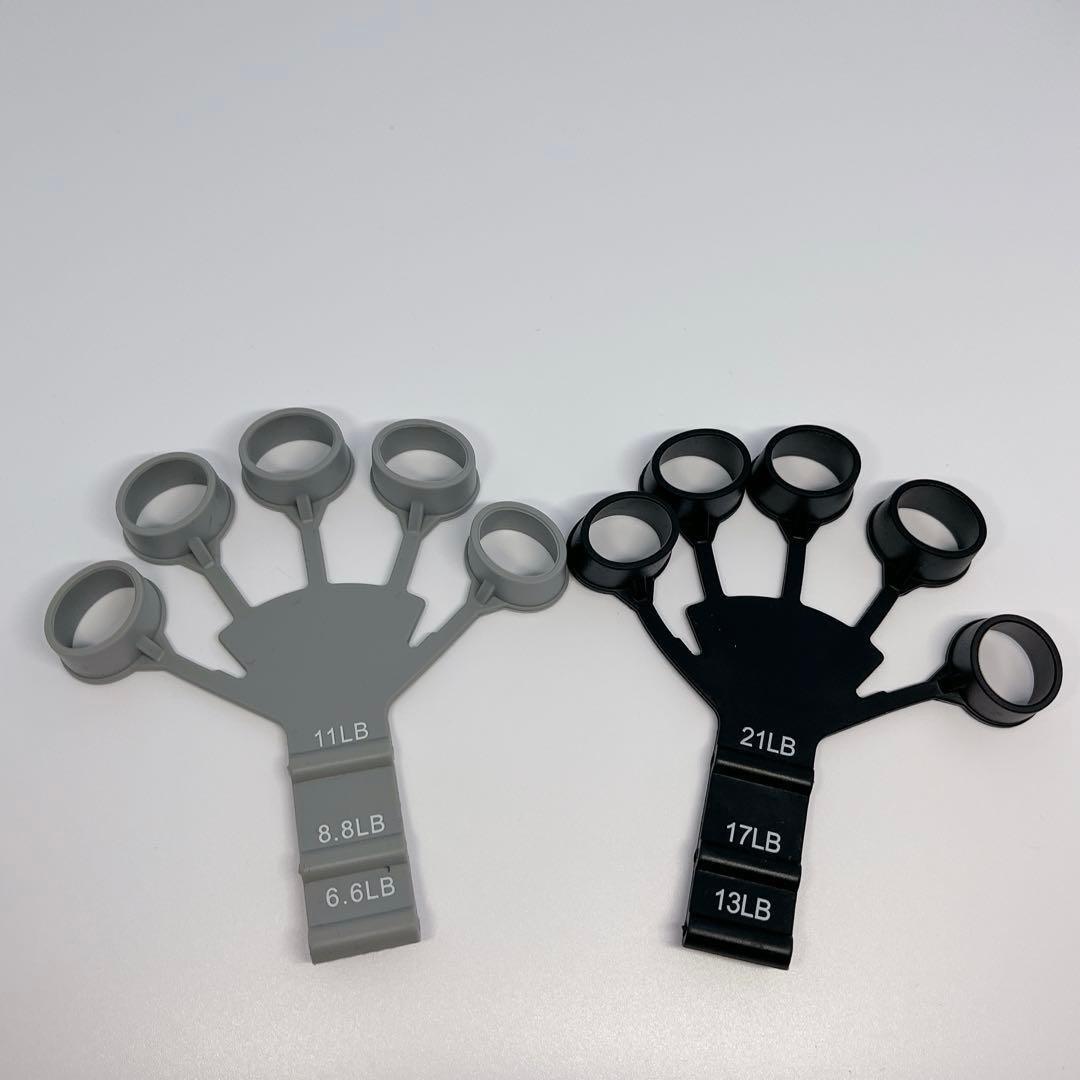 フィンガーパワー 2個セット 握力トレーニング 強度調節可能 パワーグリップ