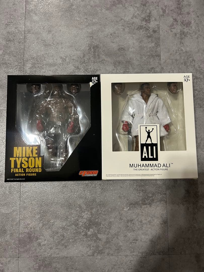 マイクタイソン、モハメドアリ2体セット全身 関節 可動 アクション フィギュア
