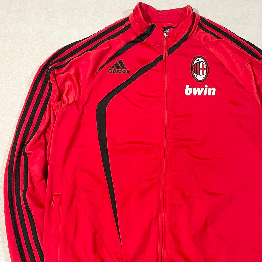 【希少・ビッグサイズ】adidas ACミラン トラックジャケットbwin 赤黒