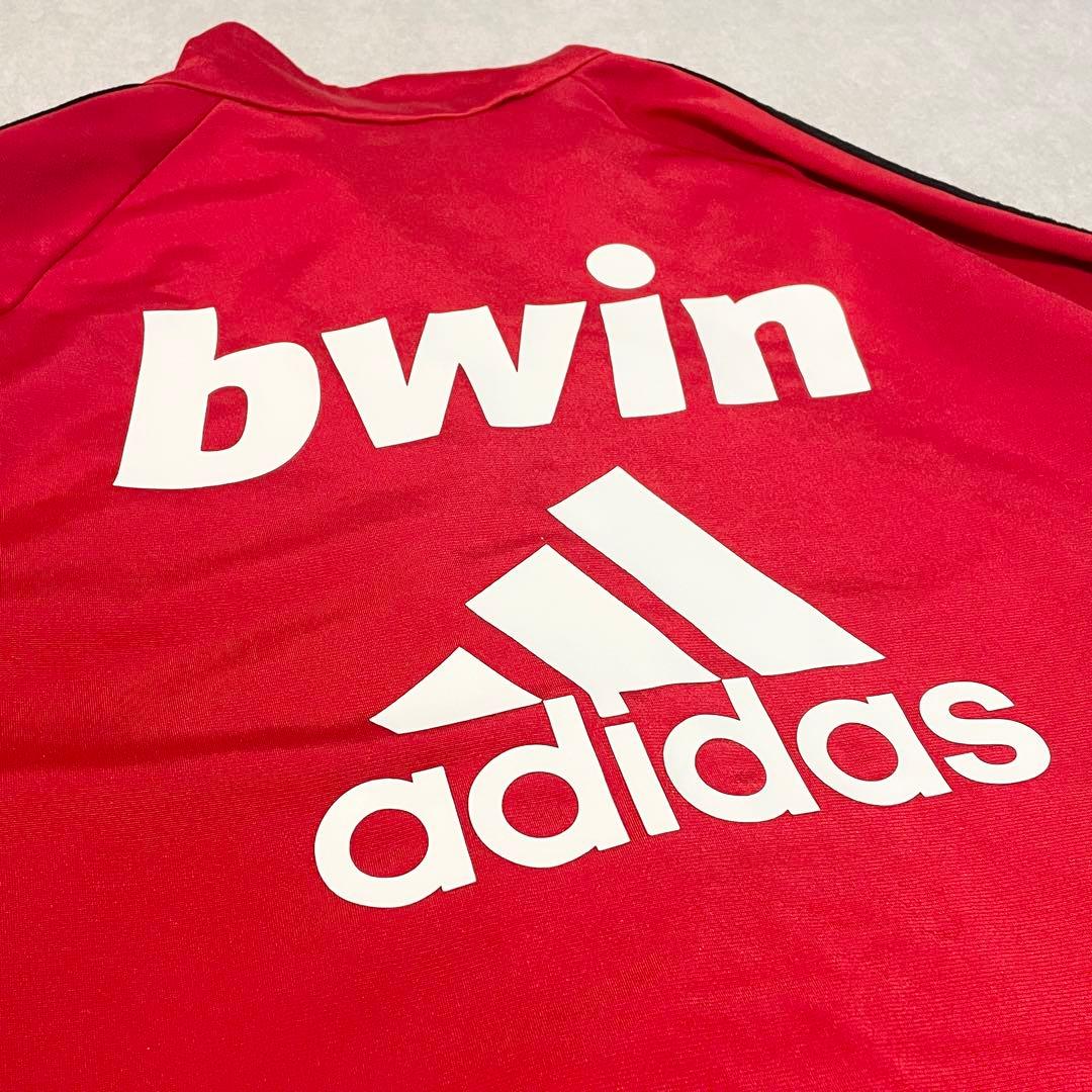 【希少・ビッグサイズ】adidas ACミラン トラックジャケットbwin 赤黒