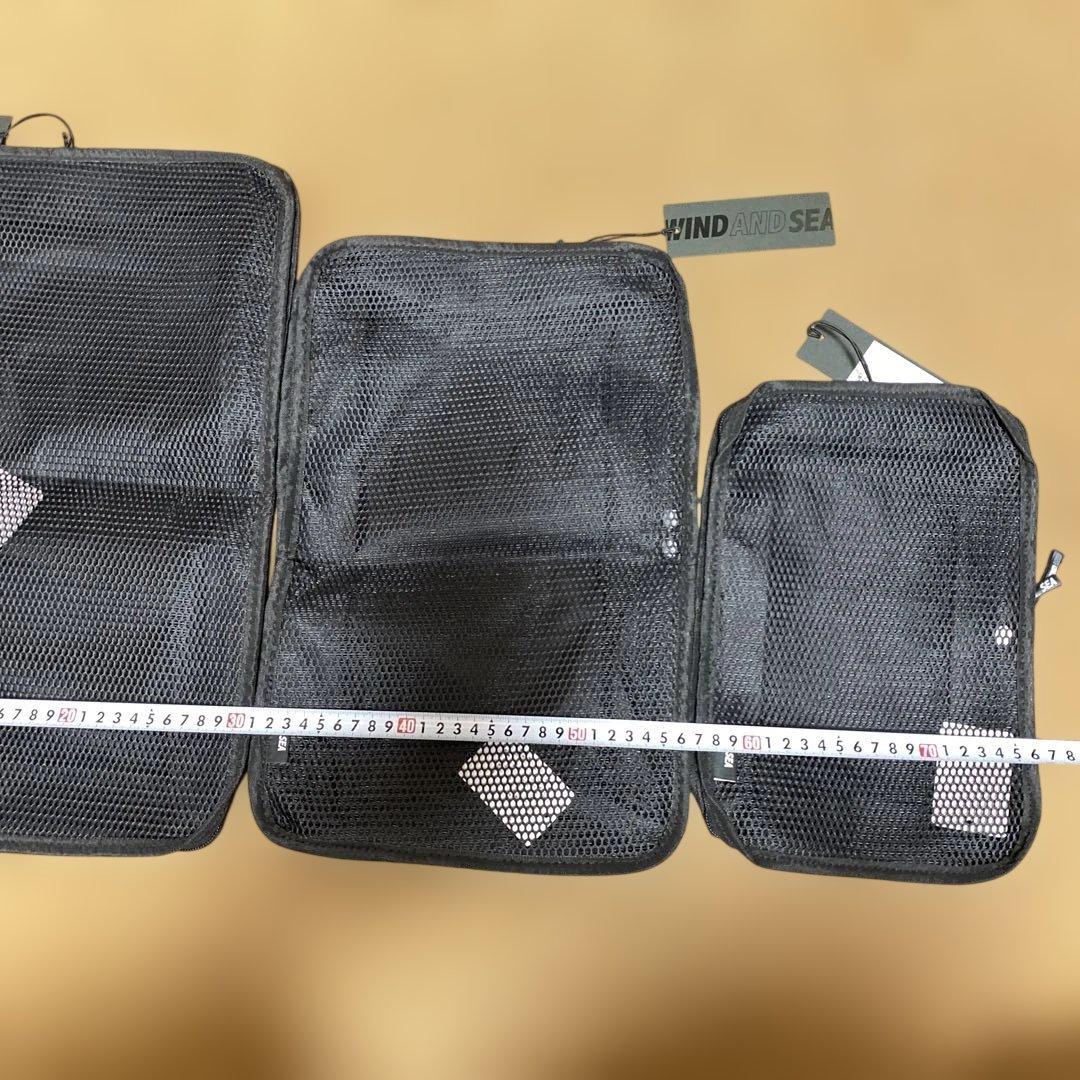 新品　WDS ウィンダンシー　トラベルポーチ　セット ブラック S M L