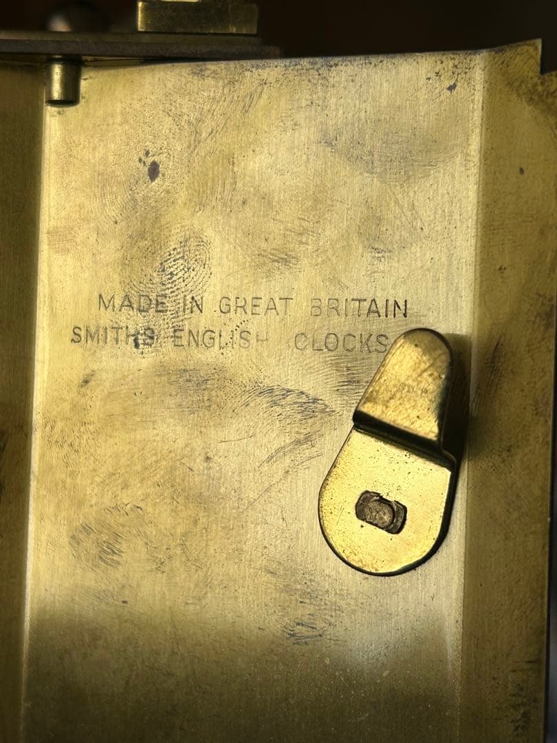 希少アンティーク置時計 Smiths（スミス）社製のヴィンテージ真鍮製　稼働