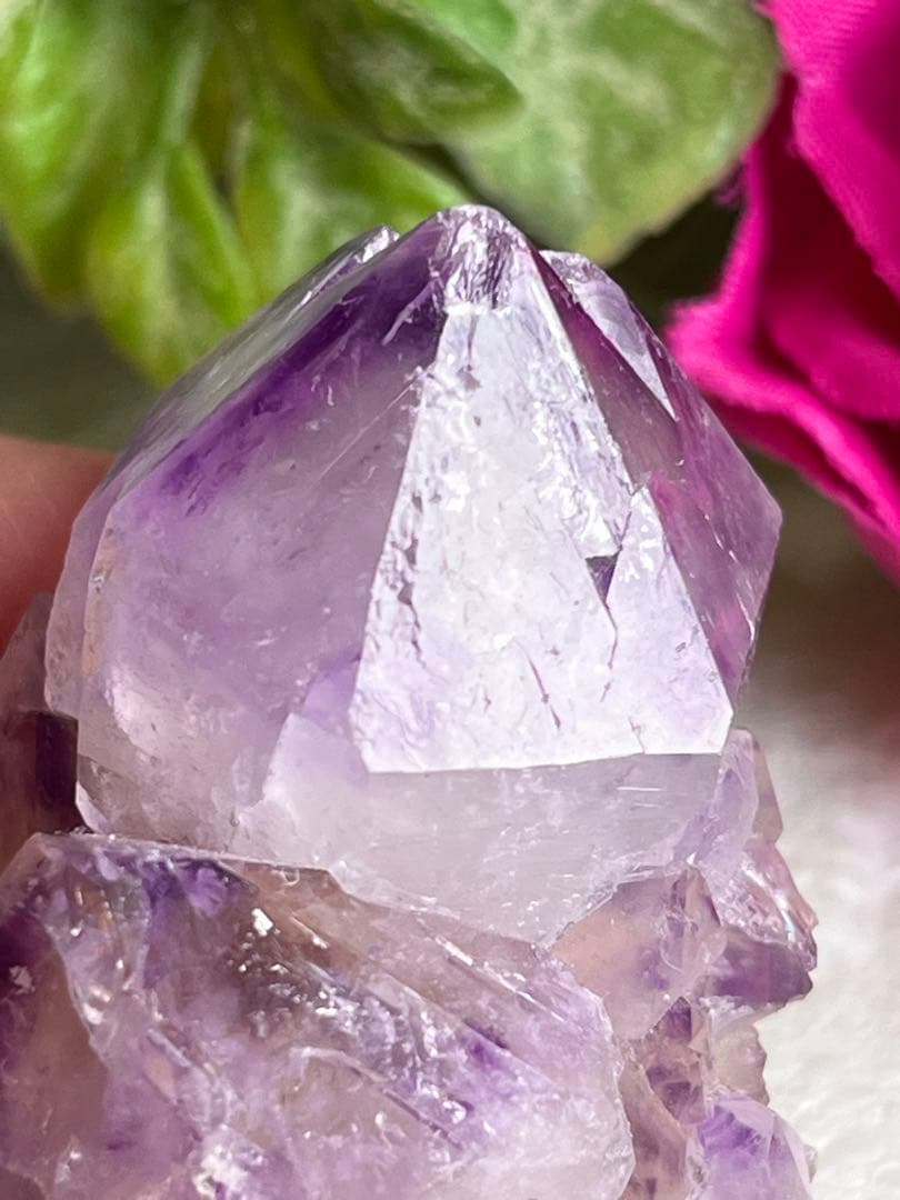 マルチターミネーション✨　精霊を呼ぶ石　カクタスアメジスト　サボテン水晶　原石