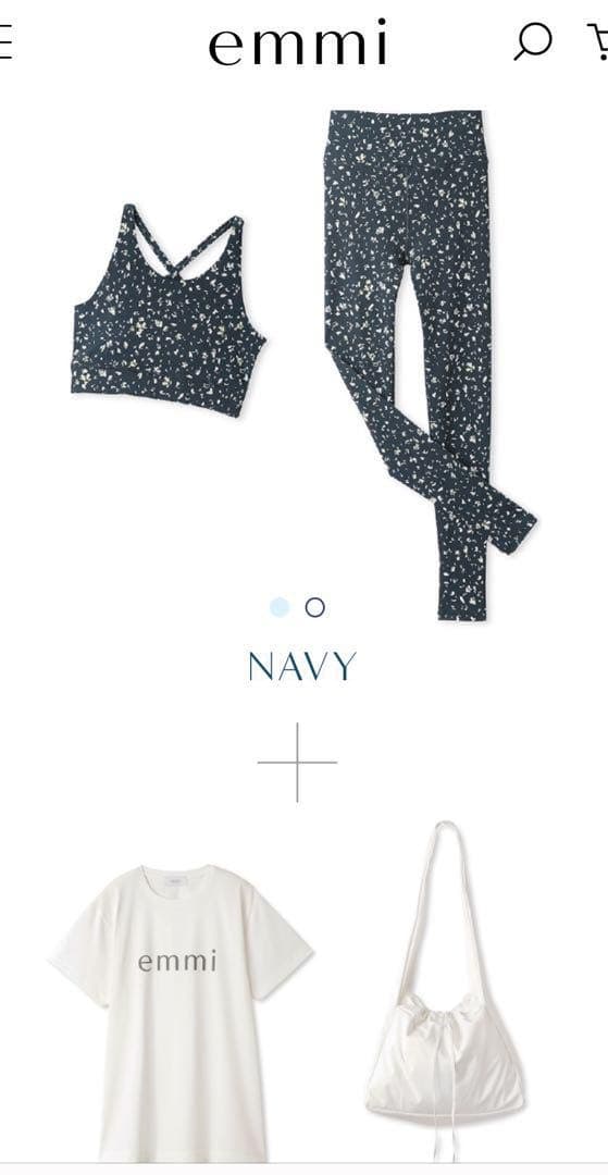 新品未開封　emmiyoga ハッピーウェルネスセット1 ネイビー