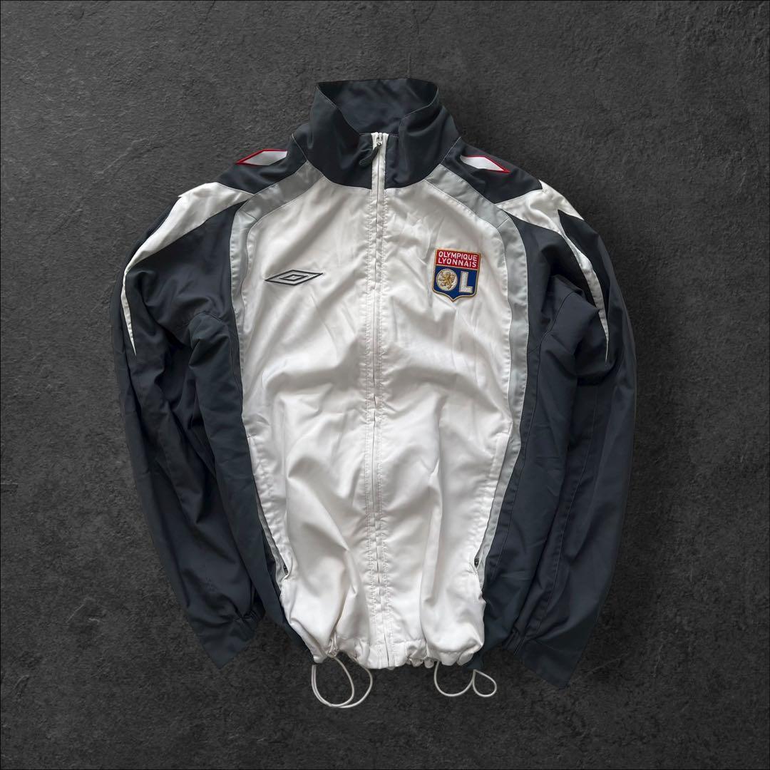 00s 短丈　オリンピックリヨン　セットアップ　アンセムジャケット　アンブロ　M