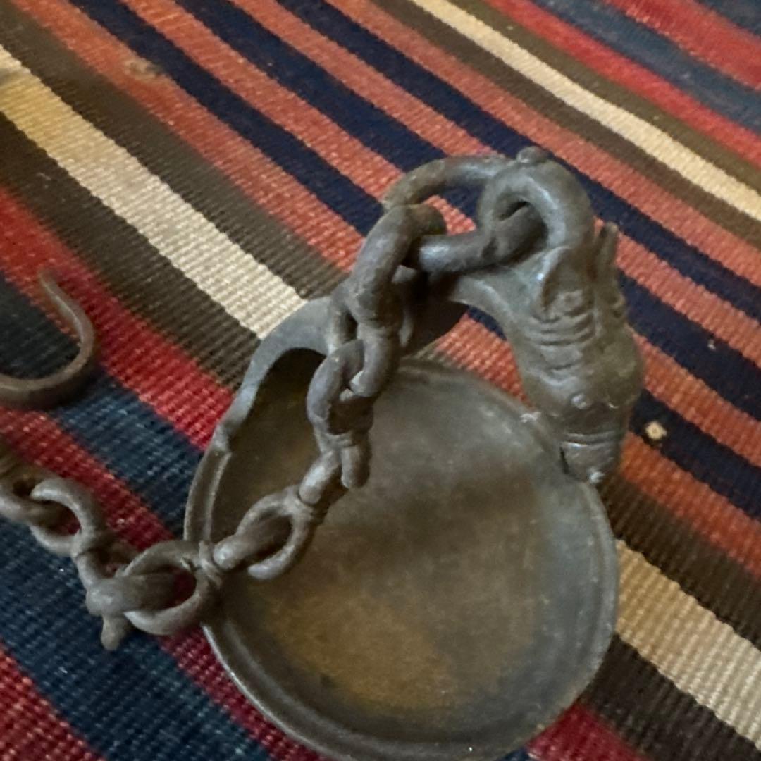 インドブラス吊るし灯明M