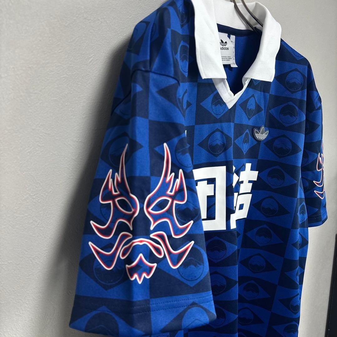 団結 炎 ファイアーadidas アディダス ユニフォーム ゲームシャツ XO