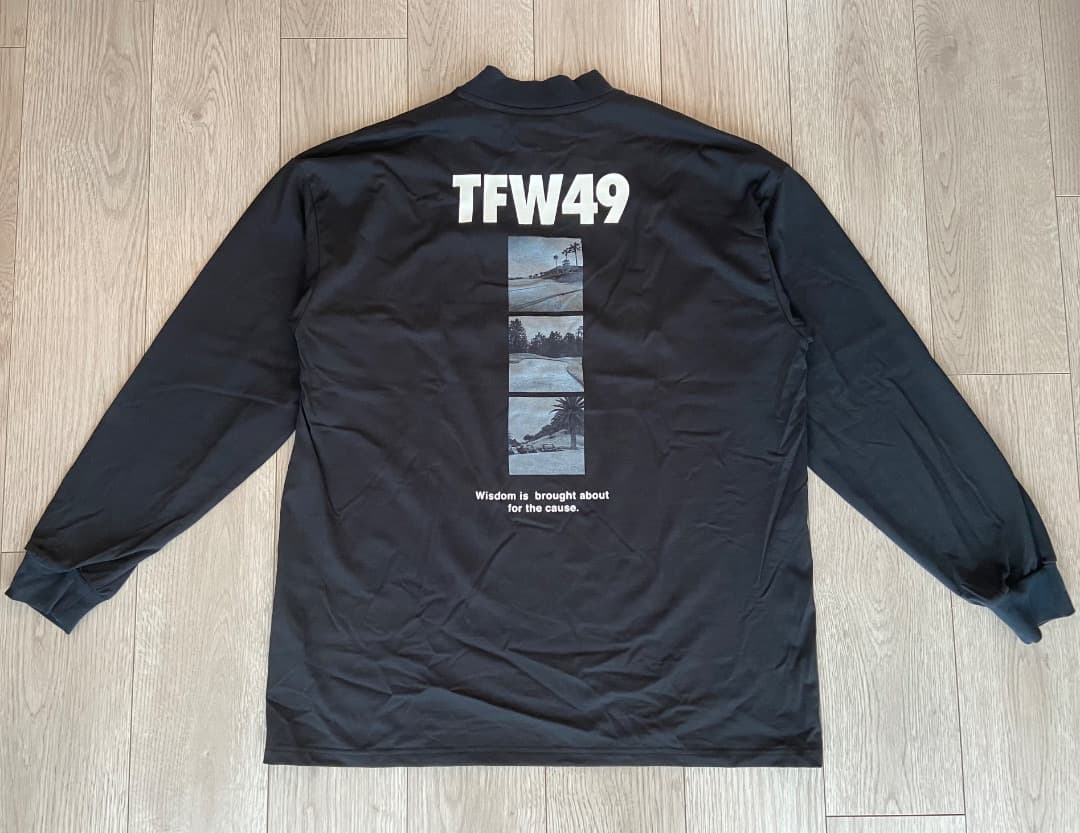 メンズウェア TFW49 MOCK NECK PRINT LONG SLEEVE T