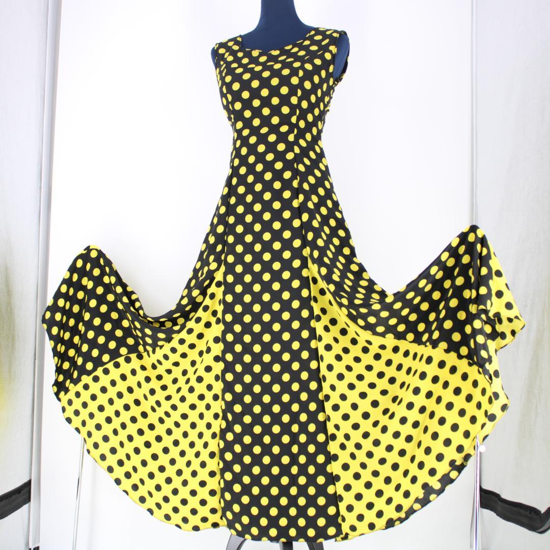 【美品 フラメンコ衣装】イエロー＆ブラック prima boutique ドレス