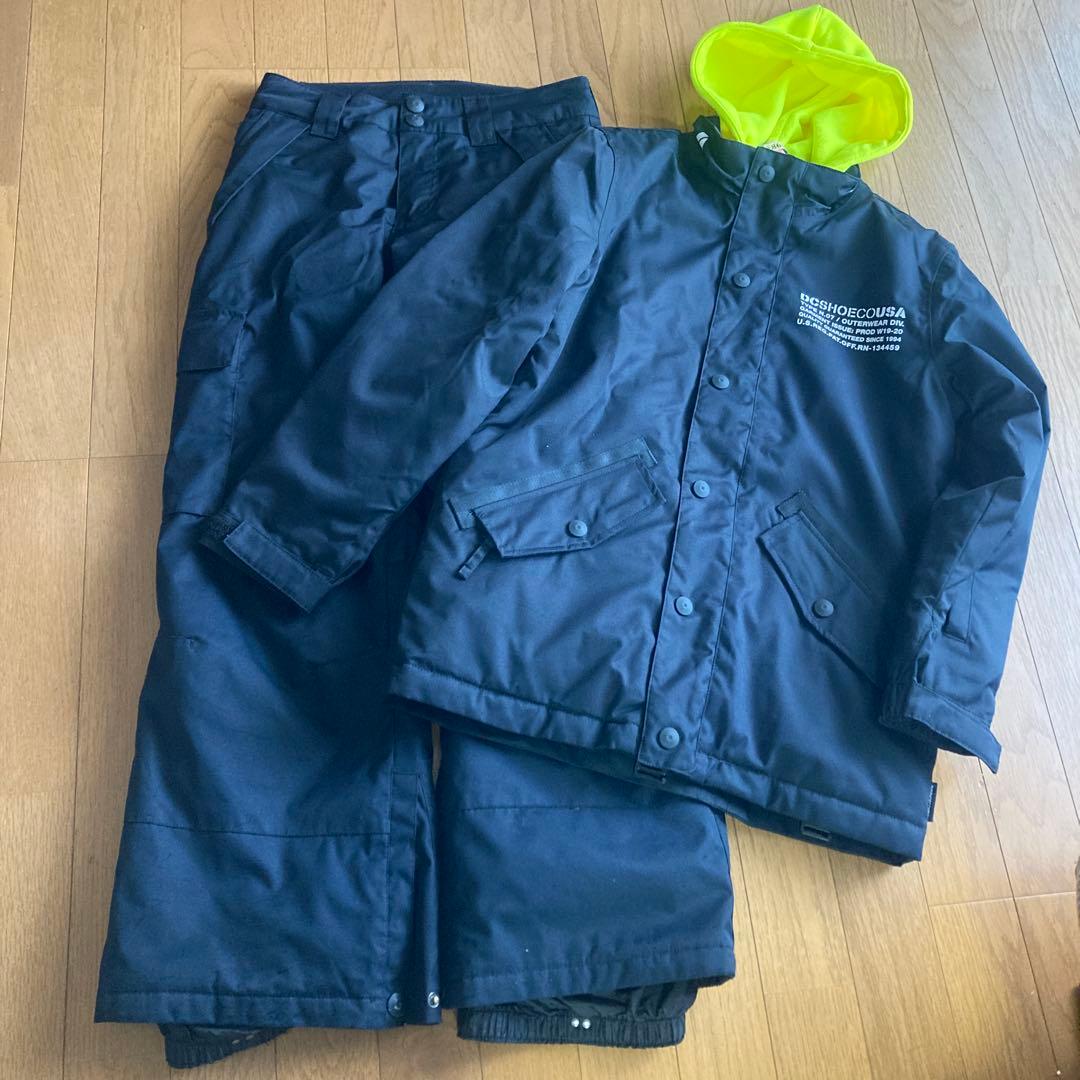DC SHOE CO USA スノーボードウェア 子ども用 黒/黄緑
