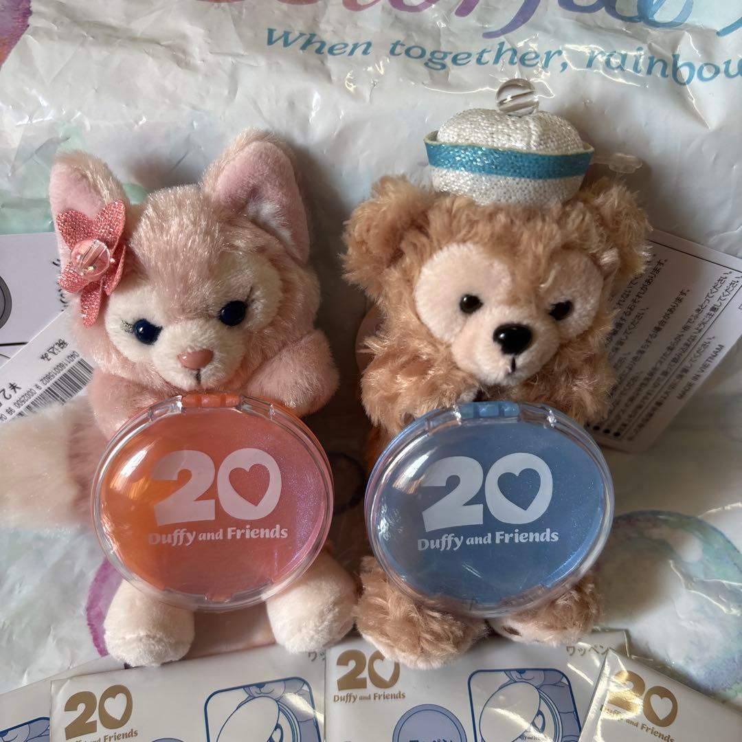 ダッフィー＆フレンズのカラフルハピネス　ぬいぐるみチャーム ワッペン