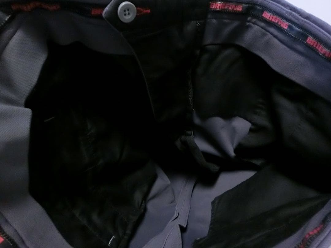 BRIEFING ブリーフィング グレーでややスリムなベーシックパンツ L