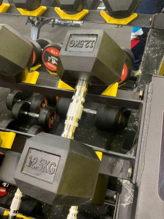 ラバーヘックス  ダンベル　52.5kg 2個