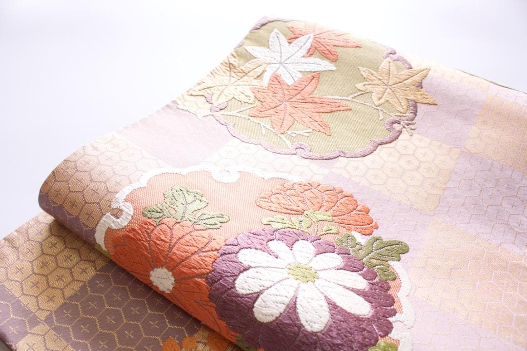 唐織　六通袋帯　正絹　お茶席　帯